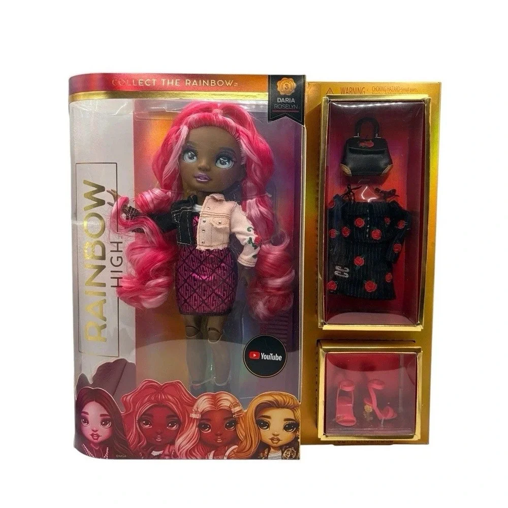 Rainbow High EMI VANDA Doll Series 3 Daria Roselyn (Pink) Fashion w/2 Outfits